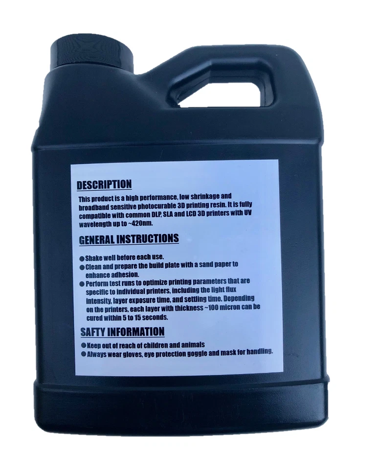 ALPHASENSE 3D DLP/SLA/LCD CERA RESINA FUNDIBLE PARA ODONTOLOGÍA Y JOYERÍA (500 ML) Foto 2 de 4