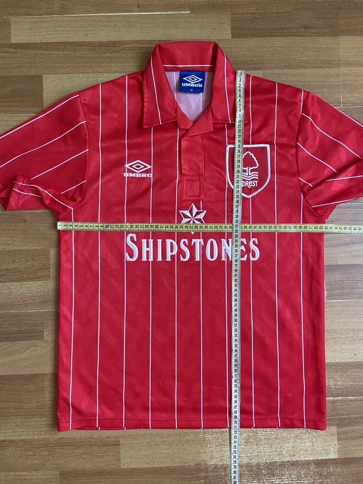 Maillot Vintage UMBRO Nottingham Forest 1990/1992 Domicile Taille M - Très Bon état