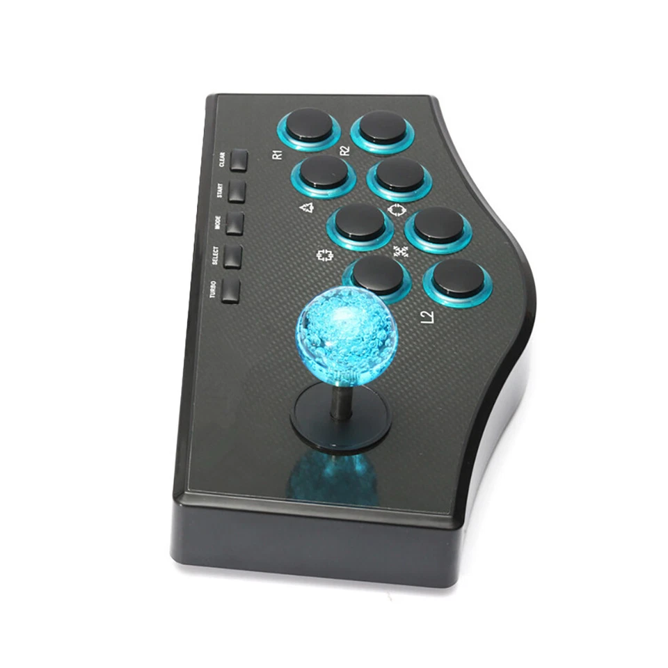 USB Arcade Fight Stick Joystick Controller Video Console Gamepad For PS3 PS2 PC - Image 3 of 4