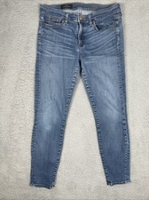 J. Crew Toothpick Skinny Jeans Womens Size 29 Blue Denim 28"