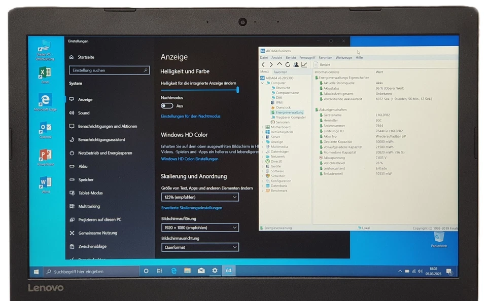 Lenovo Ideapad 256GB SSD 8GB AMD A9 x2 Notebook Laptop Windows 10 15,6" Büro - Bild 2 von 4