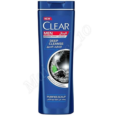 CLEAR Anti-Dandruff Shampoo With Activated Charcoal & Mint Deep Cleanse2N1 360ml