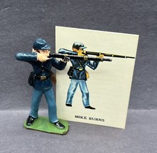 Marx Warriors of The World Mike Burns Union Civil War Soldier With Card