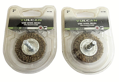 Vulcan 2'' Coarse Universal Quick Change Wire Wheel Brush 873-7306 (Lot of 2) 