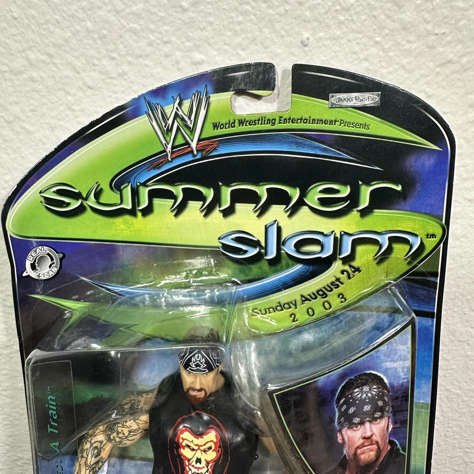 Figura de acción 2001 Jakks WWF SUMMER SLAM 24 de agosto 2003 Undertaker Foto 2 de 4