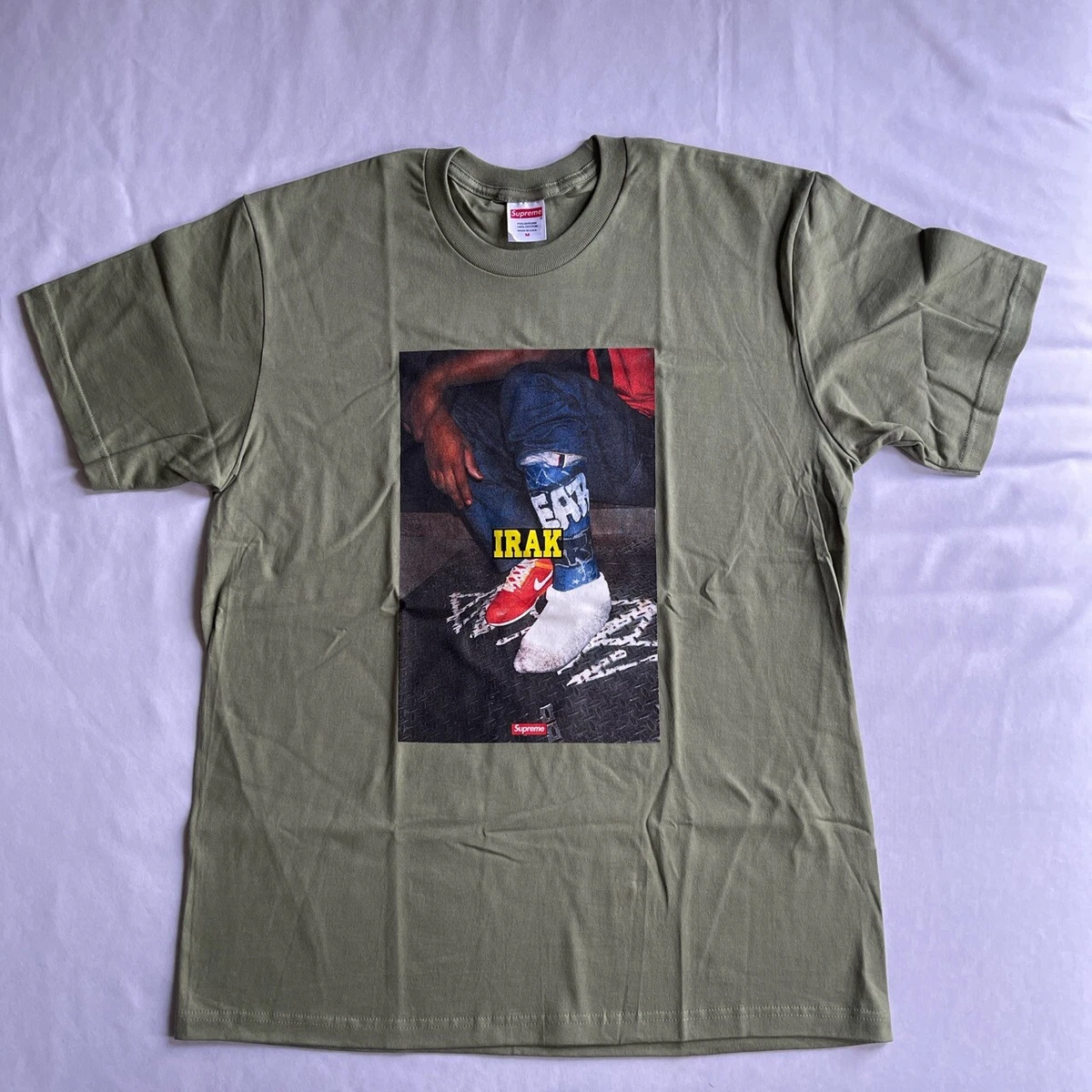 Supreme Irak Cast Tee Lt Olive FW22T58 Size M