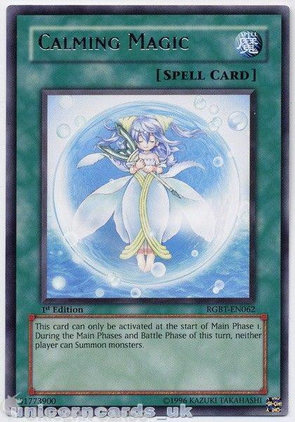 RGBT-EN062 Calming Magic Rare 1st Edition Mint YuGiOh Card