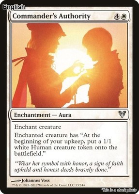 MTG Commander's Authority [AVR - 13] MP