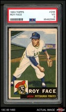 1953 Topps #246 Roy Face Pirates RC PSA 3 - VG