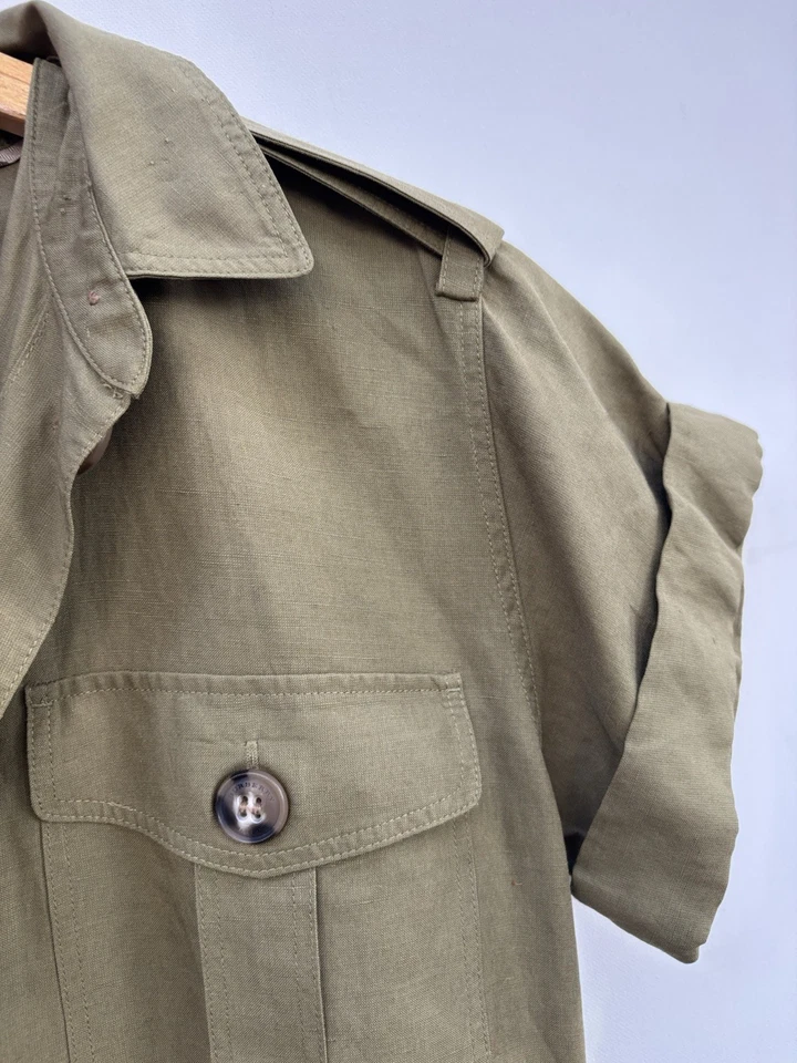 Burberry Brit Mameluco 4 Verde Oliva Cinturón Safari Foto 3 de 4