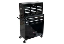 8 Drawer Rolling Toolbox Organizer with Wheels and Lock, Workshop, Repair black