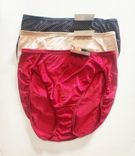 3 Vanity Fair Illumination Hi-Cut Brief Panty Multi 13108 Sz 8/XL - NWT