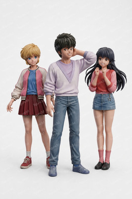 FAN ART ORANGE ROAD ist fast Magie Johnny 18 cm Actionfigur Resin 3D bemalt