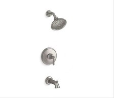 KOHLER Capilano Tub Shower 3-Spray Faucet Brushed Nickel With Valve - NEW