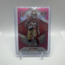 2021 Panini Phoenix Pink /199 Trey Sermon #126 49ers Rookie Football Card. rookie card picture