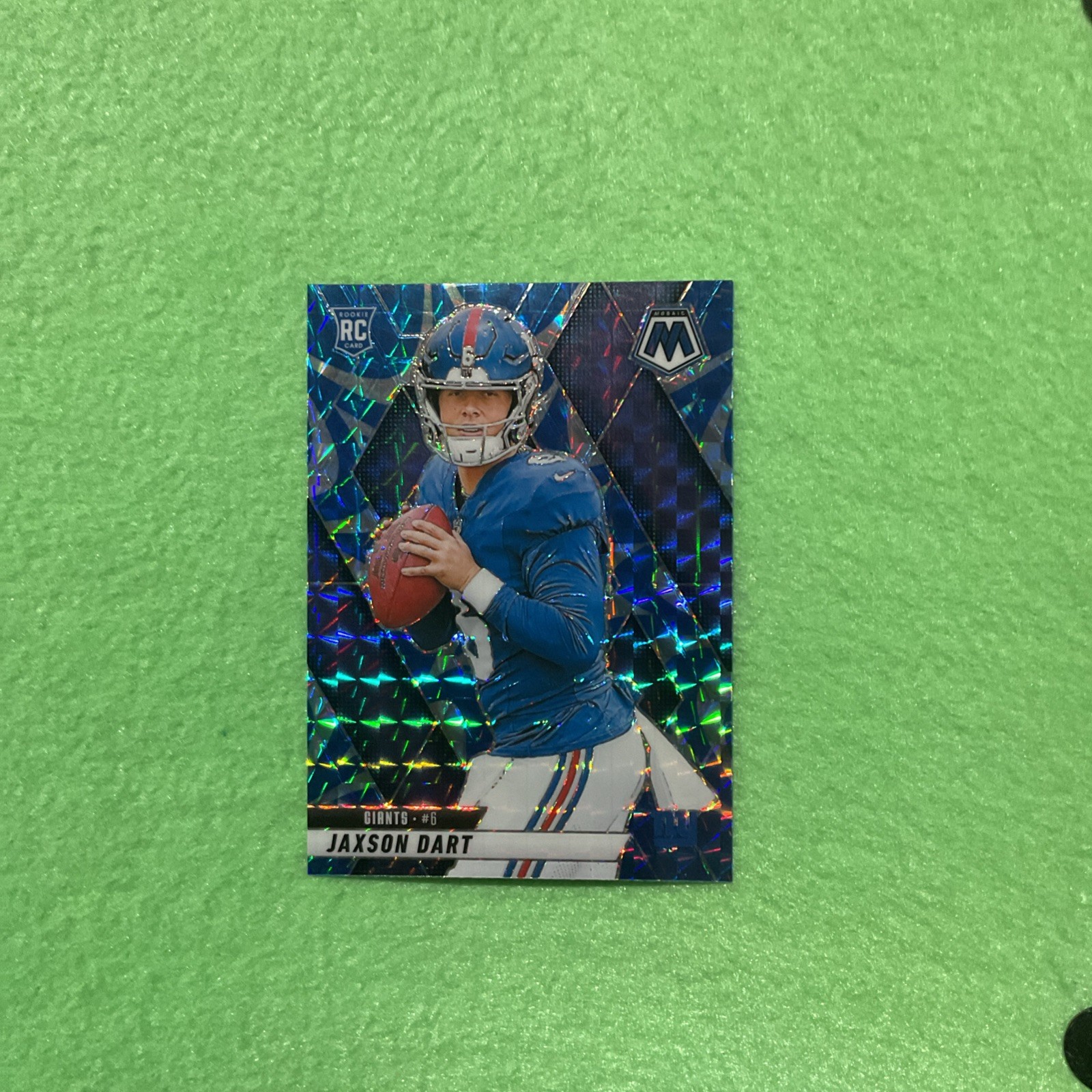 Jaxson Dart 2025 Mosaic Blue Reactive Prizm RC #362