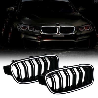 Paar LED Nierengitter für BMW 3er F30 2013-2018 Licht Design mit Tagfahrlicht