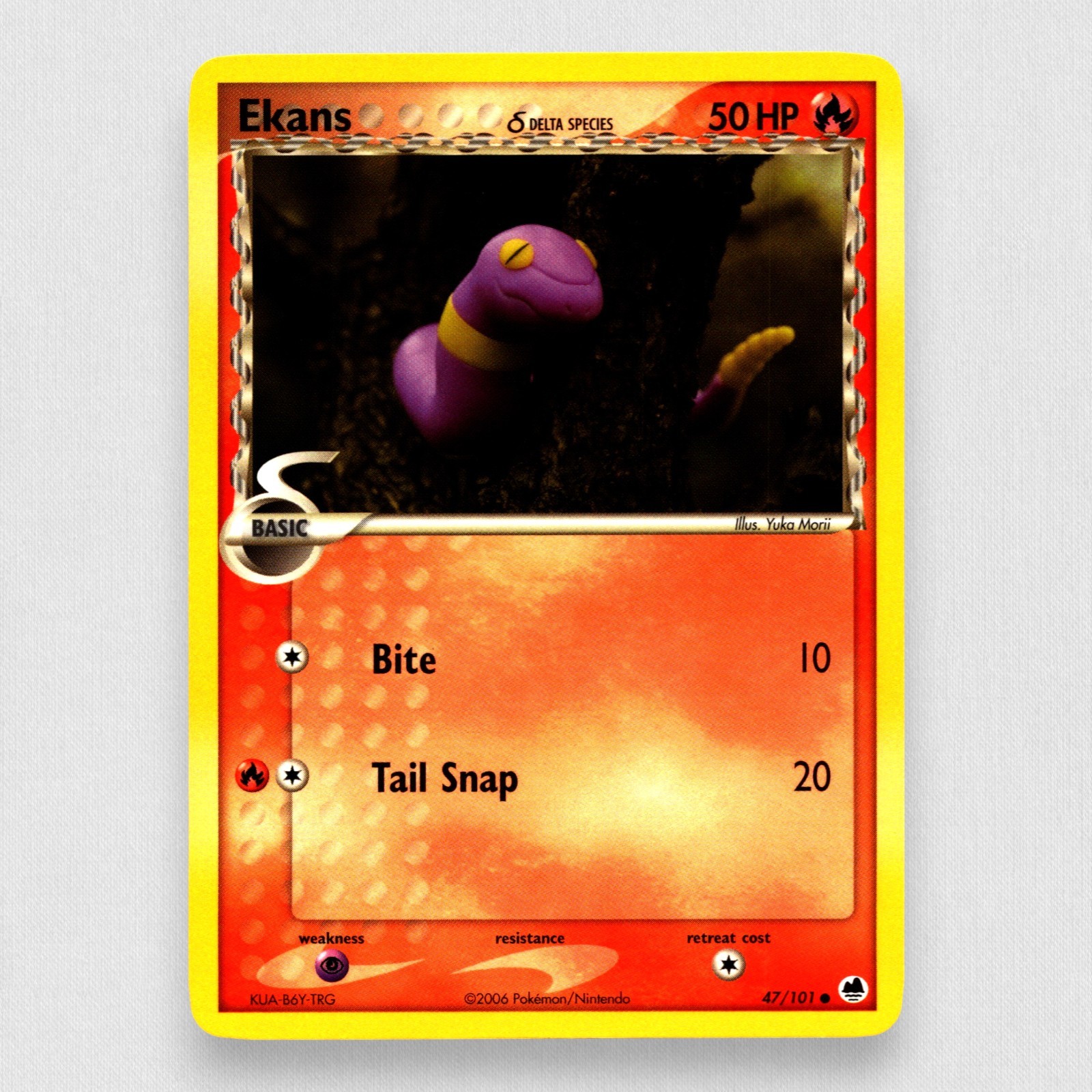 Ekans (Delta Species) 47/101 Dragon Frontiers Regular Pokemon TCG NM