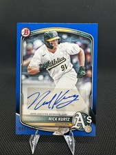 2025 Bowman Baseball Nick Kurtz True Blue Prospect Auto 46/150 BPA-NK READ***