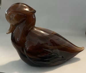 imperial glass duck figurine