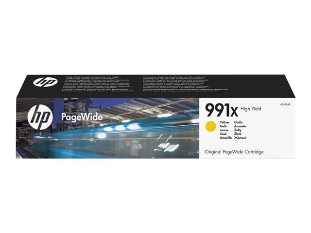 Cartouche jaune HP 991X haute capacité authentique pour imprimante PageWide