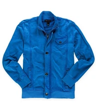 I.N.C Mens Full Zip Sweatshirt, Blue, Small
