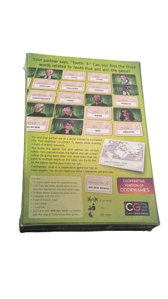 Czech Games Codenames: Duet - The Two Player Word Deduction Game SEALED - Image 3 of 3
