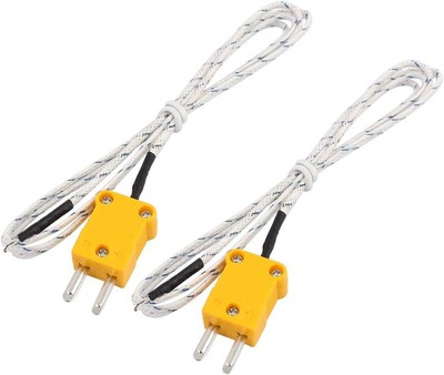 uxcell 2 Pcs K Type 800C Wire Lead Measuring Thermocouple Sensor 1M 3.3Ft 