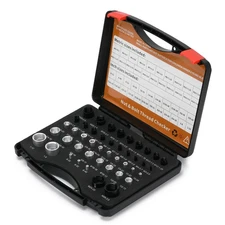 Nut and Bolt Thread Checker Identifier Thread Gauges (23Inch & 21Metric) 44PCS