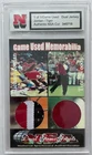 Michael Jordan and Tiger Woods Game Used Worn Jersey Shirt Patch Card 2010 1/1
