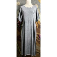 Anthropologie Holding Horses Grey Dyed Midi Dress M