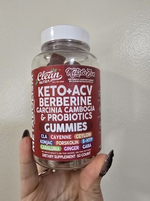 Clean Nutra Metabo Zen Daily Support, Gut Health Keto + ACV Gummies NEW