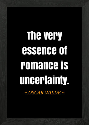 quote oscar wilde Framed Wall Art Poster Canvas Print Picture