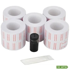 MFLABEL 10 Rolls 6000 White Price Gun Labels for Mx-5500