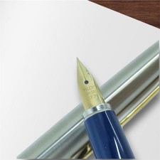 Pilot 14K-585 F1178 Fountain Pen 14K Gold Nib F Japan Used