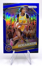 2025 Panini WNBA Prizm Rickea Jackson /199 Blue Prizm #118 Los Angeles Sparks