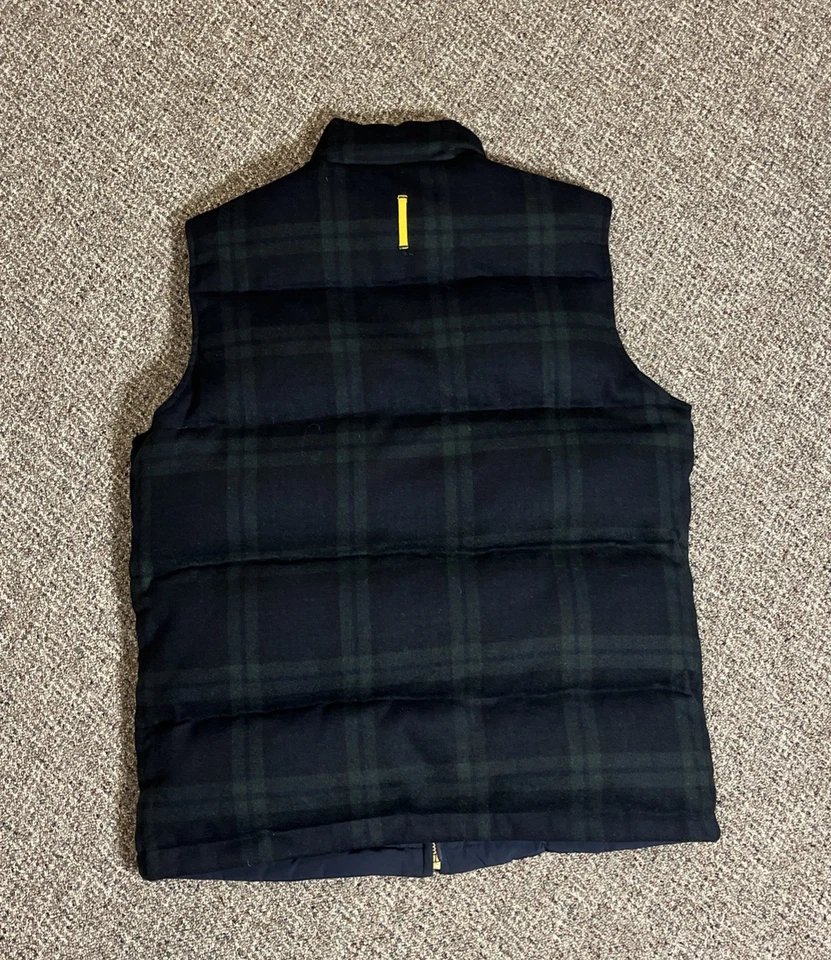 NWOT J.Press York Street Black Watch Plaid Down Vest - Medium - Image 3 of 4