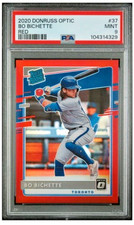 2020 Donruss Optic  37 Bo Bichette Rated Rookies  RED PRIZM #27 /60  PSA 9