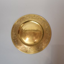 Piatto Elemosiniere Antico in Ottone 