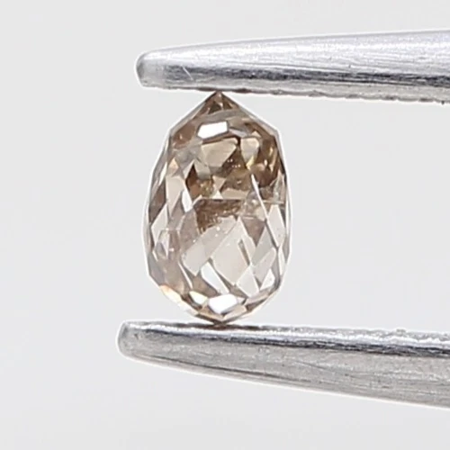 0.15cts 3.5 x 2 MM Brown Color Briolette Shape Bead Cut Fancy Natural Diamond - Image 3 of 4