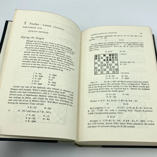 My 60 Memorable Games - Bobby Fischer (1st print thus) Simon & Schuster, 1969 - 画像8/10
