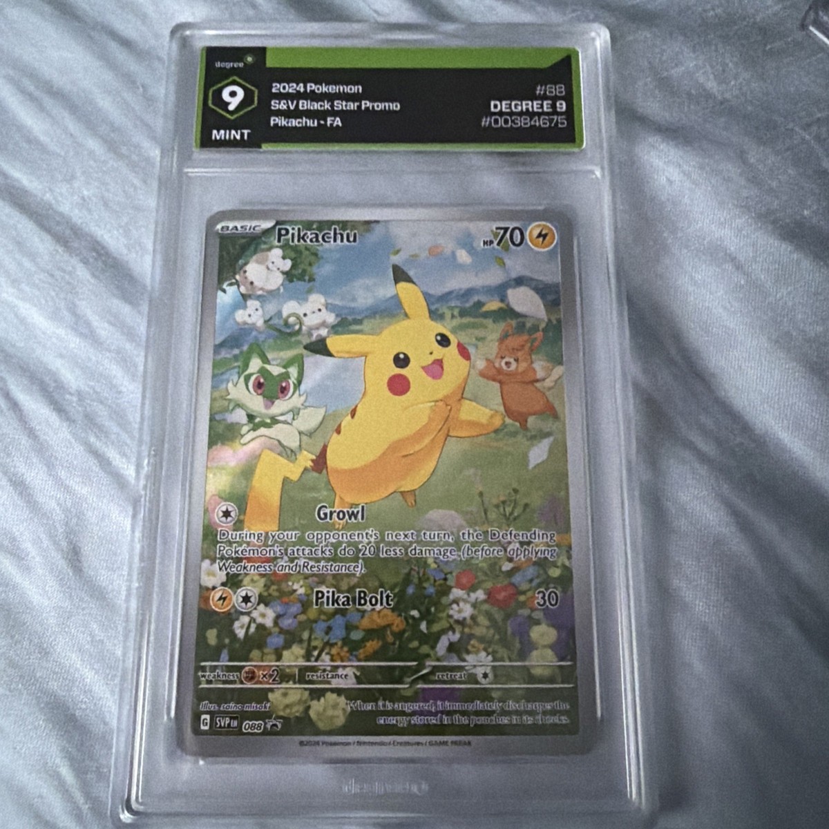 Degree 9 - Pokemon Pikachu SVP 088 - Paldea Adventure Chest Promo