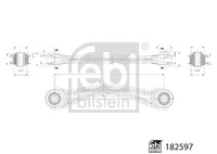Querlenker Dreieckslenker Febi Bilstein 182597 Stahlblech FüR Mercedes SLK R172