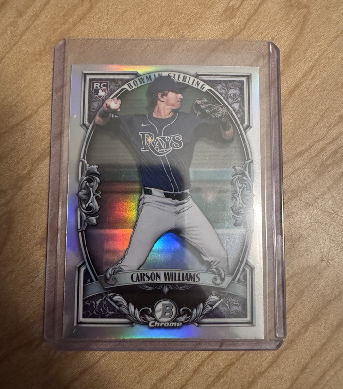 Topps 2024 Bowman Sterling Carson Williams RC Prospect Base #BSP-37 Rays