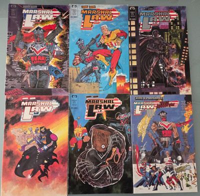 MARSHAL LAW #1-5 (1987) MARVEL EPIC COMICS+CRIME & PUNISHMENT: TAKES MANHATTAN!