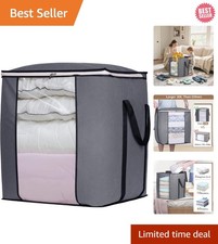 120L Extra Large Blanket Storage Bags Breathable Clothes Storage Containers f...