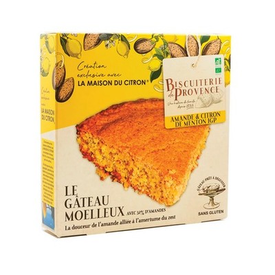 Biscuiterie de Provence Almond & Menton Lemon Cake Gluten Free French 225G