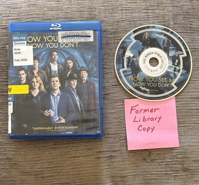Now You See Me: Now You Don't (Blu-ray, 2025) Ex-Library | Jesse Eisenberg