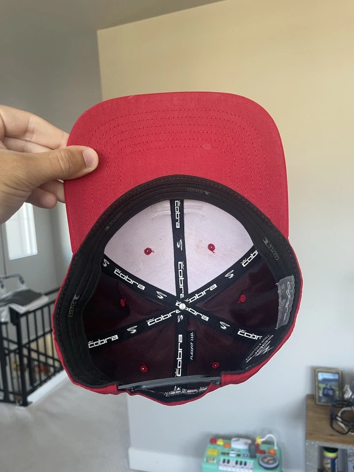 Gorra de golf exclusiva Cobra Tour - Snapback - roja - bordada Foto 4 de 4