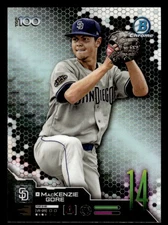 2019 BOWMAN MACKENZIE GORE BTP-14 BOWMAN SCOUTS' TOP 100 GREEN REFRACTORS PADRES